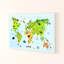 « world map art » et « couleur », art encadré Feemster-27421251