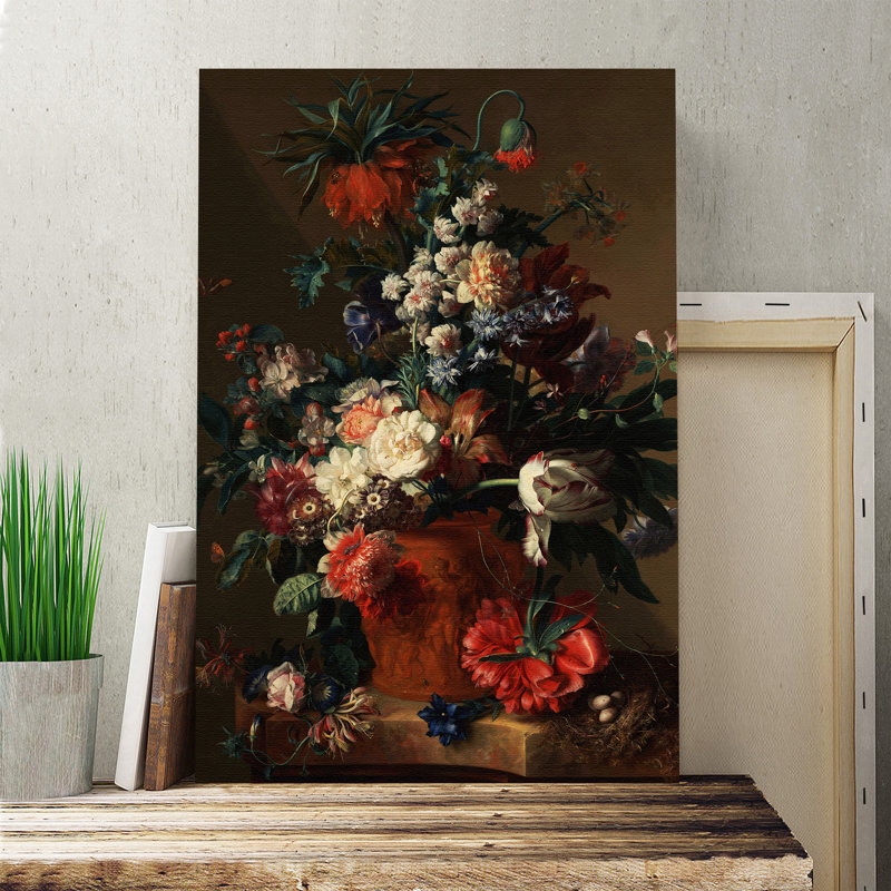 Jan Van Huysum - Wrapped Canvas Painting, 60cm H x 40cm W