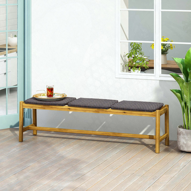 Rustic Charm 3-Seater Outdoor Bench