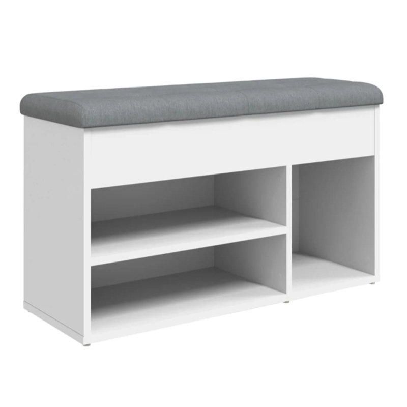 Belkys 5 Pair Shoe Storage Cabinet, White