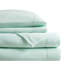 Drap simple TG 3 pièces - 100% molleton, paroisse ultra douce et confortable, boulochage, lavable à la machine, drap plat, secteur de taie d'oreiller ajustée, avec draps plats