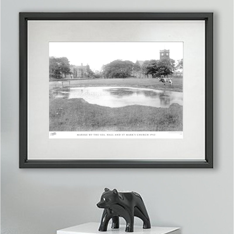 Marske By The Sea, Hall And St Marks Church 1913 - Single Picture Frame Print, 45cm H x 60cm W x 2.3cm D