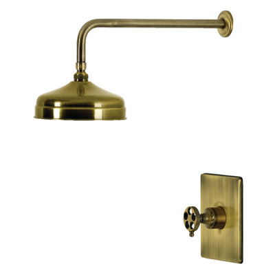 Robinet de douche à pression équilibrée à poignée unique moletée Wendell de Kingston Brass