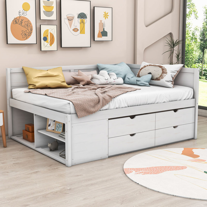 Nagako Wood Daybed, Full, White