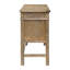 Table d'appoint avec 2 tiroirs - Bois massif, finition naturelle, touche rustique au look moderne