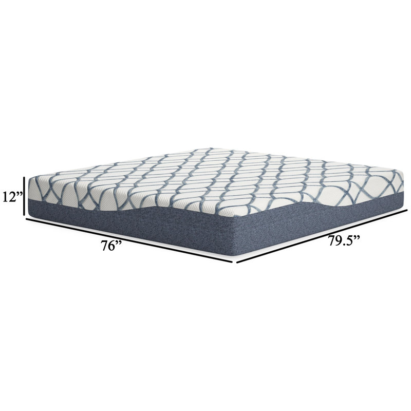 Signature Design By Ashley Chime Elite 2.0 Ultra Plush Memory Foam Mattress, King, 12''