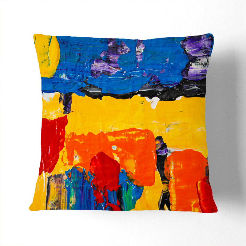 Abstract Square Cushion, 55 x 55 cm