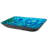 Eden Bath Eden 14.6'' Blue/Green/Black Tempered Glass Rectangular Bathroom Sink