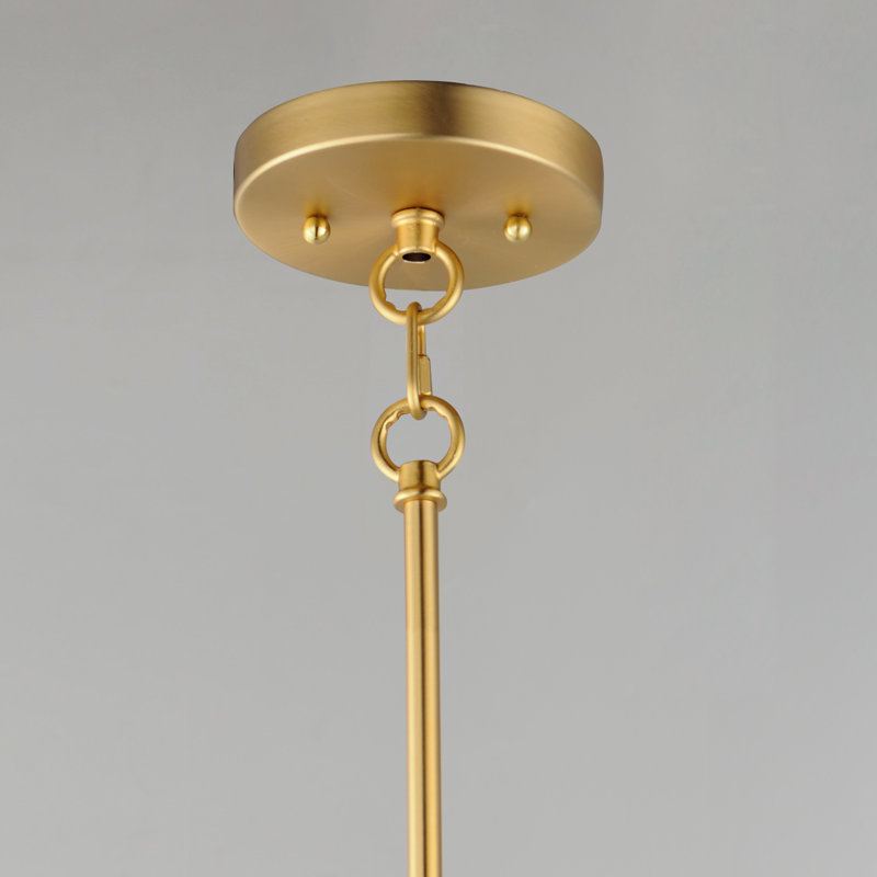 Luminaire suspendu sphérique 1 lumière Caudillo, Laiton satiné