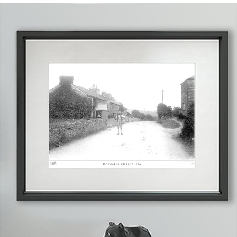 Dobwalls, Village 1906 - Single Picture Frame Print, 28cm H x 36cm W x 2.3cm D