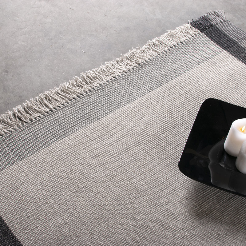 Marlette Striped Hand Woven Area Rug, Rectangle 200 x 290cm