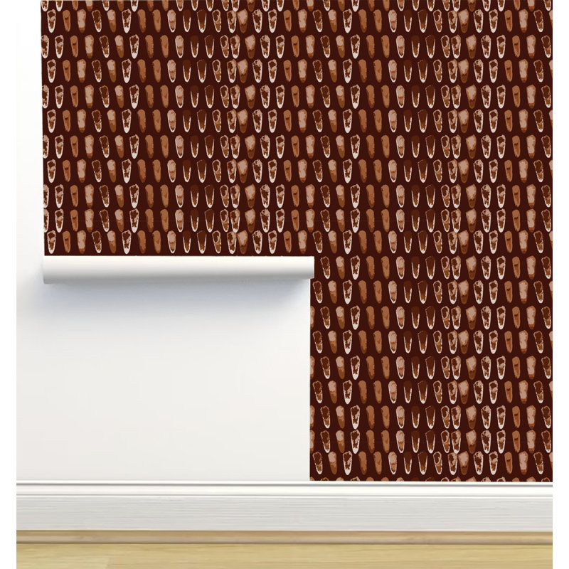 Rouleau de papier peint texturé L 12 pi x l 2 pi Monor Designs, Brun