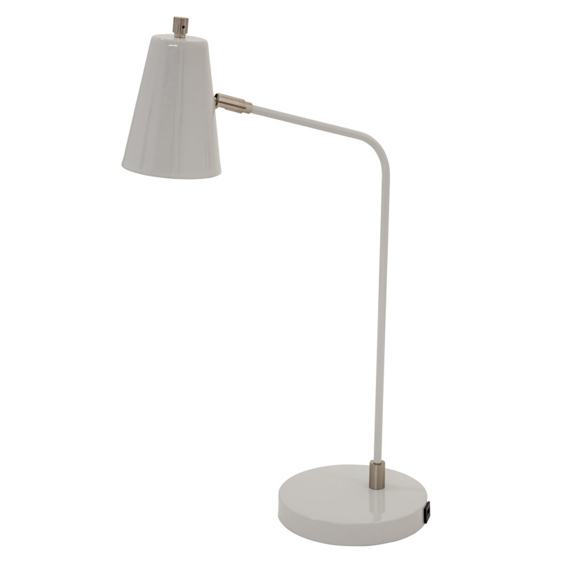 Lampe de bureau USB 23,5 po Kirby, gris