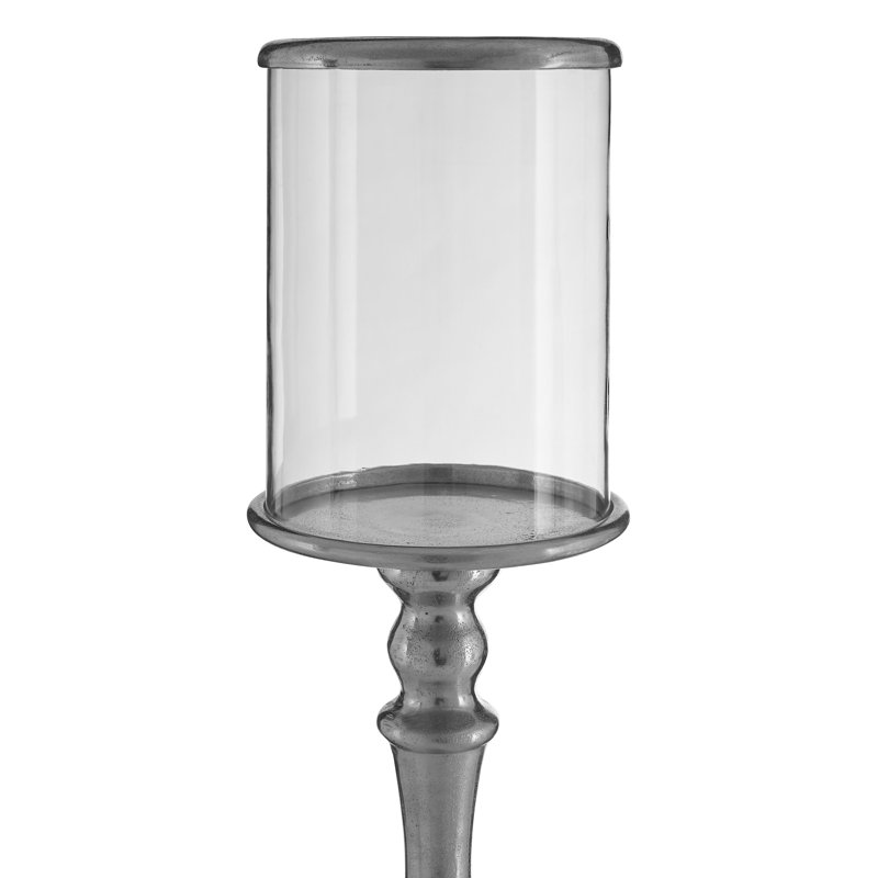 Aluminium Floor Candlestick, 100cm H x 21cm W x 21cm D