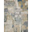 Infinity Power Loomed Wool/Nylon Abstract Area Rug in Silver/Blue/Gray-847029754