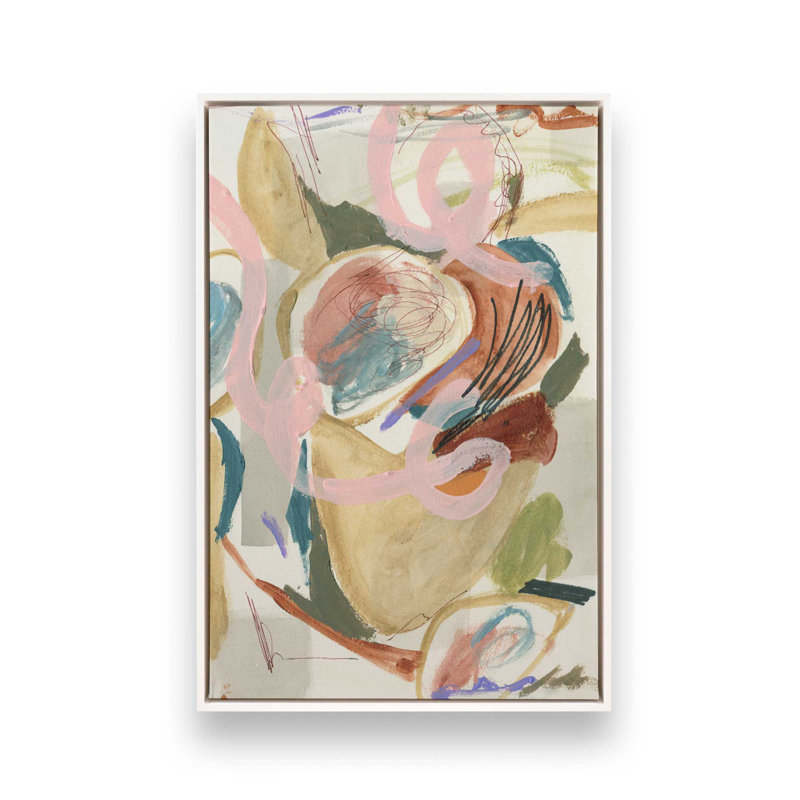 «Unraveled Pulse II» par Melissa Wang, reproduction d'art, H 40 po x l 30 po, «Floater», reproduction encadrée sans passe-par