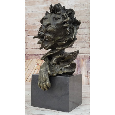 Buste de lion africain