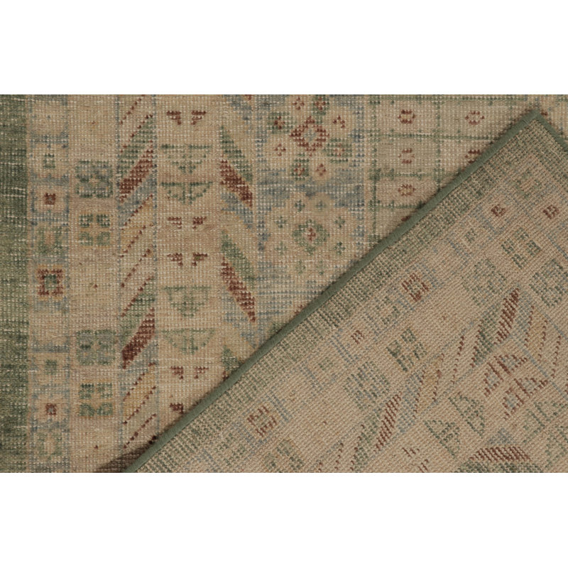 Distressed Homage Hand Knotted Wool Animal Print Area Rug, Rectangle 12' x 18'