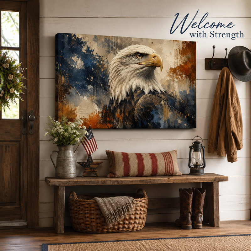 «Majestic Bald Bald», art mural sur toile tendue, H 24 po x l 36 po x P 1,5 po