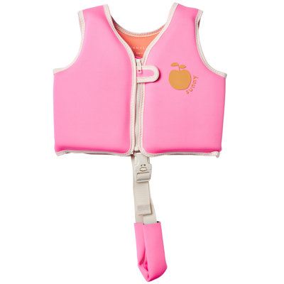 Gilet flottant: 1-2 - Poppy the Peach - rose néon
