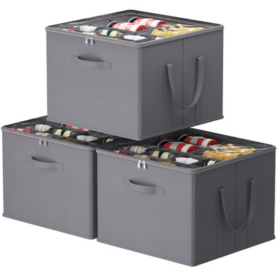 Shoe Storage Organizer For Closet, Fits 12-16 Pairs, Large Shoe Box Storage Containers With Clear Cover And Reinforced Handles, Foldable Storage Bins