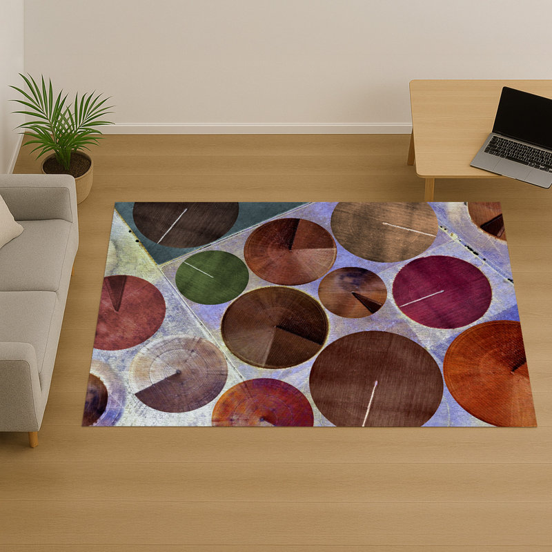 Geometric Shapes Area Rug, Rectangle 140 x 200 cm