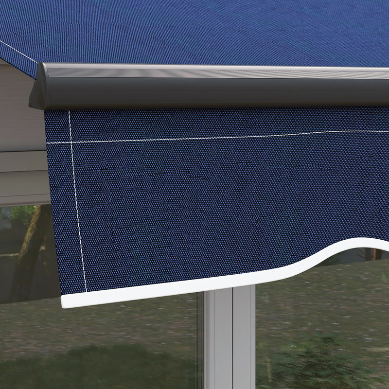 Auvent rétractable de 10 pi x 8 pi Outsunny, Bleu