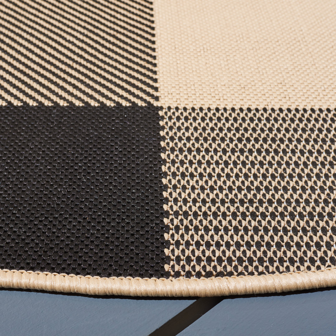 Andish Plaid Indoor / Outdoor Area Rug
