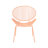Curvaceous Shell Chairs (2), 34.35"H, Orange, Powder-Coated Iron Retro Look Chair , 24.9"D X , Orange
