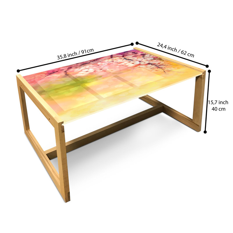 Jamiria Sled Coffee Table, 90cm H x 62cm W x 40cm D