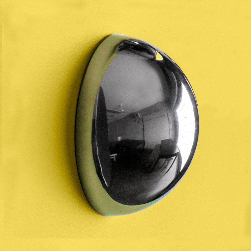 Half Ball 10"d, Polished, 10" H x 10" W x 5" D
