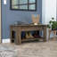 Table de rangement Polgon, tablette de table extensible, tablette inférieure, finition brun foncé-1904109135