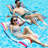 Fabric Pool Hammock Floats,  Inflatable Multi Purpose Water Hammocks Floaties (Saddle,  Chair, Hammock, Drifter), Pool Float  For Adults