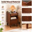 11.8 " W Solid Wood Standard Drawer Nightstand