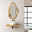 Miroir mural forme organique