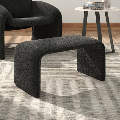 Gainsborough Contemporary Ottoman - Boucle by Ivy Bronx