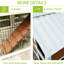 Maison pour lapins avec 2 étages, toit imperméable, plateau amovible, fenêtre d'observation, sécurité pour les hamsters, blanc et rouge