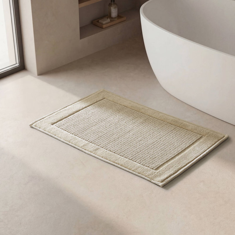 Tapis pour salle de bain 100% coton 24 x 36 po Sanctuary, 24x36", Natural