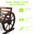 Avanley Outdoor Wooden Wagon Wheel Bench