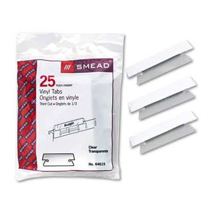 Onglet/insertion de fichier suspendu, 25/paquet, Transparent