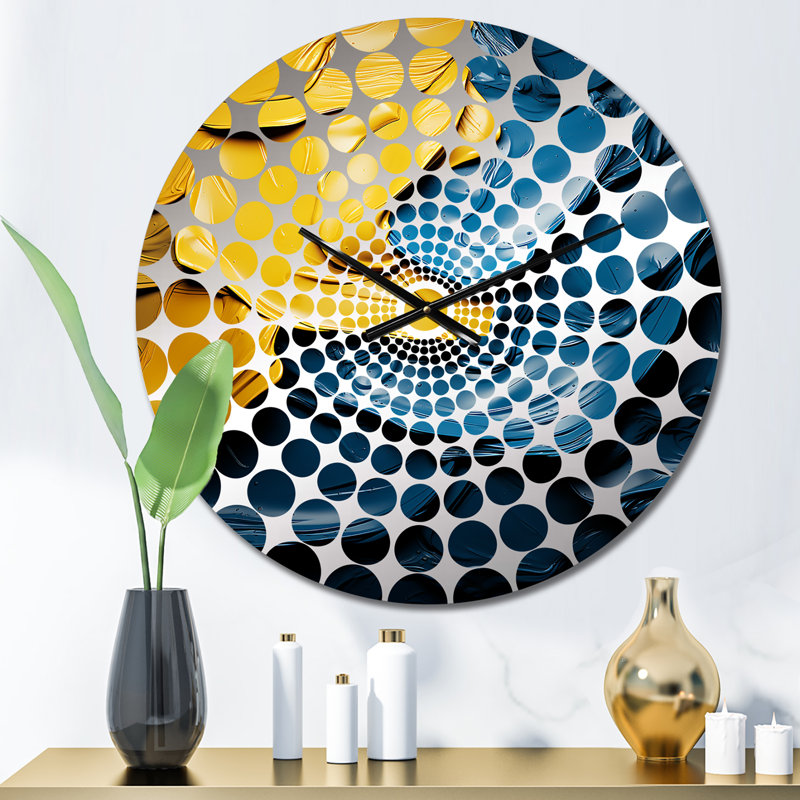 Lunah - Horloge murale peinture abstraite, Petit