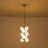 Kaled 10-Light Stacked Matte Glass Globe Pendant
