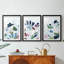 Trace tropicale III - reproduction encadrée sur mesure de qualité supérieure mate - 3 pièces-372084834-372084836