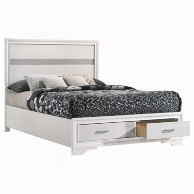 Storage Panel Bed with 2 Drawer