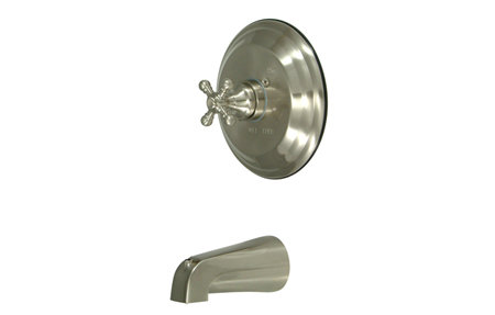 Elizabeth Single Handle Wall Mounted Tub Spout, Satin Nickel