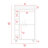 Bar Cart Baltimore, Six Wine Cubbies, Glass Door, Four Caster, Two Shelves-999360444