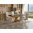 White Leather Dining Chairs With Polished Gold Legs Set Of 4