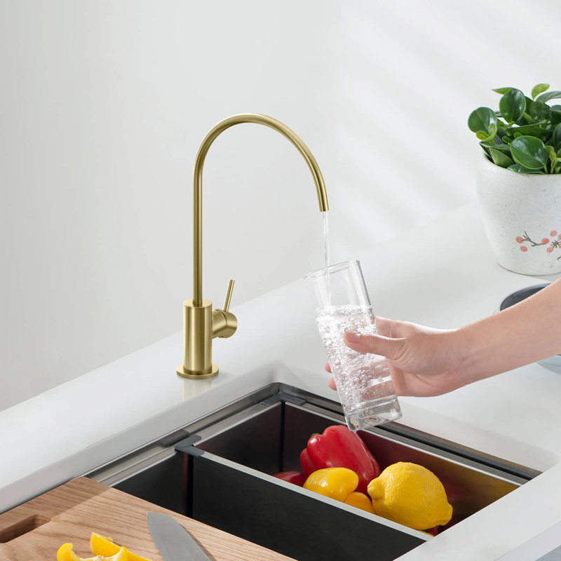Circular Cold Water Dispensers, Brushed Gold