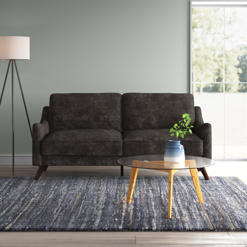 Canapé Chenille, Gris foncé