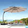 Ebonique Cantilever Umbrella with Base Included